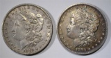 1879 & 1879-S MORGAN DOLLARS, XF