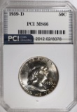 1959-D FRANKLIN HALF DOLLAR PCI SUPERB