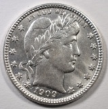 1909-D BARBER QUARTER BU