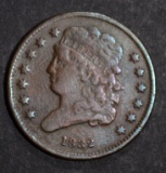 1832 HALF CENT FINE