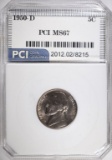 1950-D JEFFERSON NICKEL, PCI SUPERB GEM BU