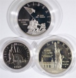 2-Commemorative Silver Dollars