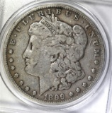 1899 MORGAN SILVER DOLLAR, FINE