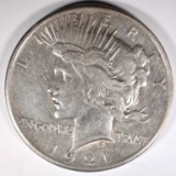 1921 PEACE DOLLAR, AU