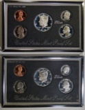 (2) 1992 US Premier Silver Proof Sets