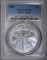 2005 AMERICAN SILVER EAGLE, PCGS MS-70