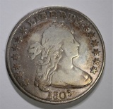 1803 DRAPED BUST SILVER DOLLAR FINE+