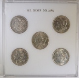 5 - 1921 MORGAN DOLLARS - VARIOUS MINTS