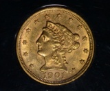 1901 $2.50 GOLD LIBERTY BU