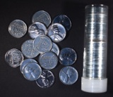 1943-P STEEL CENT ROLL & 15-1943 S STEEL