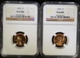 1954 & 1955 LINCOLN CENTS NGC
