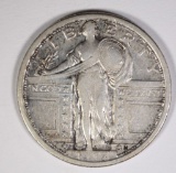 1917 TYPE 1 STANDING LIBERTY QUARTER XF