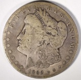 1892-CC MORGAN SILVER DOLLAR VG