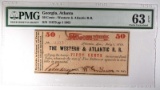 1862 FIFTY CENTS WESTERN & ATLANTIC R.R.