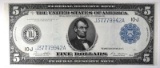 1914 $5 FEDERAL RESERVE NOTE KANSAS CITY