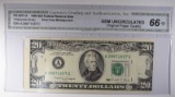 1990 $20 FEDERAL RESERVE NOTE
