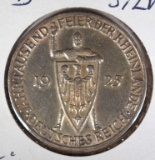 1925 D SILVER 3 MARKS WEIMER REPUBLIC GERMANY