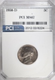 1950-D JEFFERSON NICKEL, PCI SUPERB GEM BU