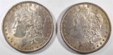 1889 & 1897 MORGAN DOLLARS, CH BU