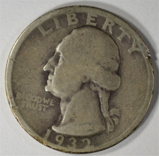 1932-D WASHINGTON QUARTER, GOOD