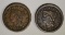 1851 & 1853 LARGE CENTS, VF