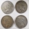 1922, 1922-D, 1923 & 1923-S PEACE SILVER DOLLARS