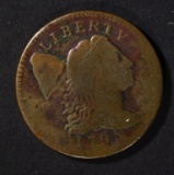 1795 LIBERTY CAP LARGE CENT, VG+