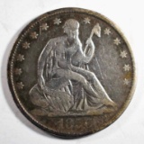 1856-O SEATED HALF DOLLAR, FINE