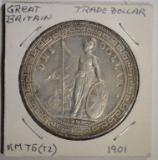 1901 BRITISH TRADE DOLLAR, AU