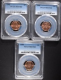 3 1995 LINCOLN CENTS PCGS MS67RD