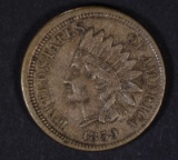 1859 INDIAN CENT, XF
