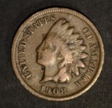 1908-S INDIAN CENT VG/FINE