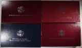 Group of 4 Olympic Silver Commemorative Sets