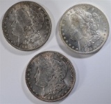 1885-O, 86 & 87 BU MORGAN DOLLARS