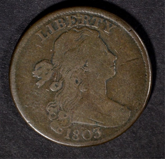 1803 LARGE CENT, FINE/VF  NICE!