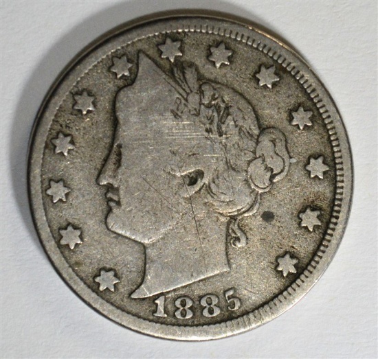 1885 LIBERTY NICKEL, FULL VG  KEY COIN