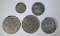 (5) SILVER FOREIGN COINS SEE DETAILS