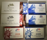 2007 & 2008 SILVER PROOF SETS, PROOF
