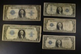 2 - 1923 Lg $1 SILVER CERTS CIRCS & 3 - $1