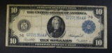 1914 $10.00 FED. RESERVE NOTE NICE CIRC- CHICAGO