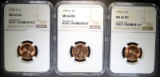 3 - 1955 S LINCOLN CENT NGC MS66 RD