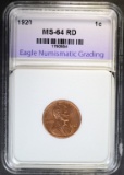 1920 LINCOLN CENT, ENG CH/GEM BU RED