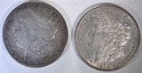 1878 REV 0F 79 XF & 1878-S AU MORGAN DOLLARS