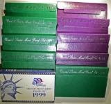 Run of 1990's Proof Sets.