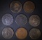 8 LARGE CENTS MIXED DATES