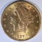1897 $20.00 GOLD LIBERTY, AU/BU