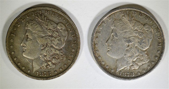 1878 7F XF & 1878-S VF MORGAN DOLLARS