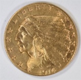 1914-D $2 1/2 GOLD INDIAN  CH BU