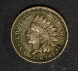 1862 INDIAN HEAD CENT FINE