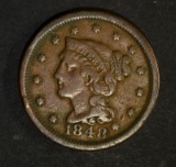 1848 LARGE CENT FINE